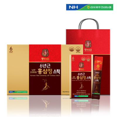 김포파주인삼농협 동의삼 6년근 VIP 홍삼정스틱(30포) 10g x 30포